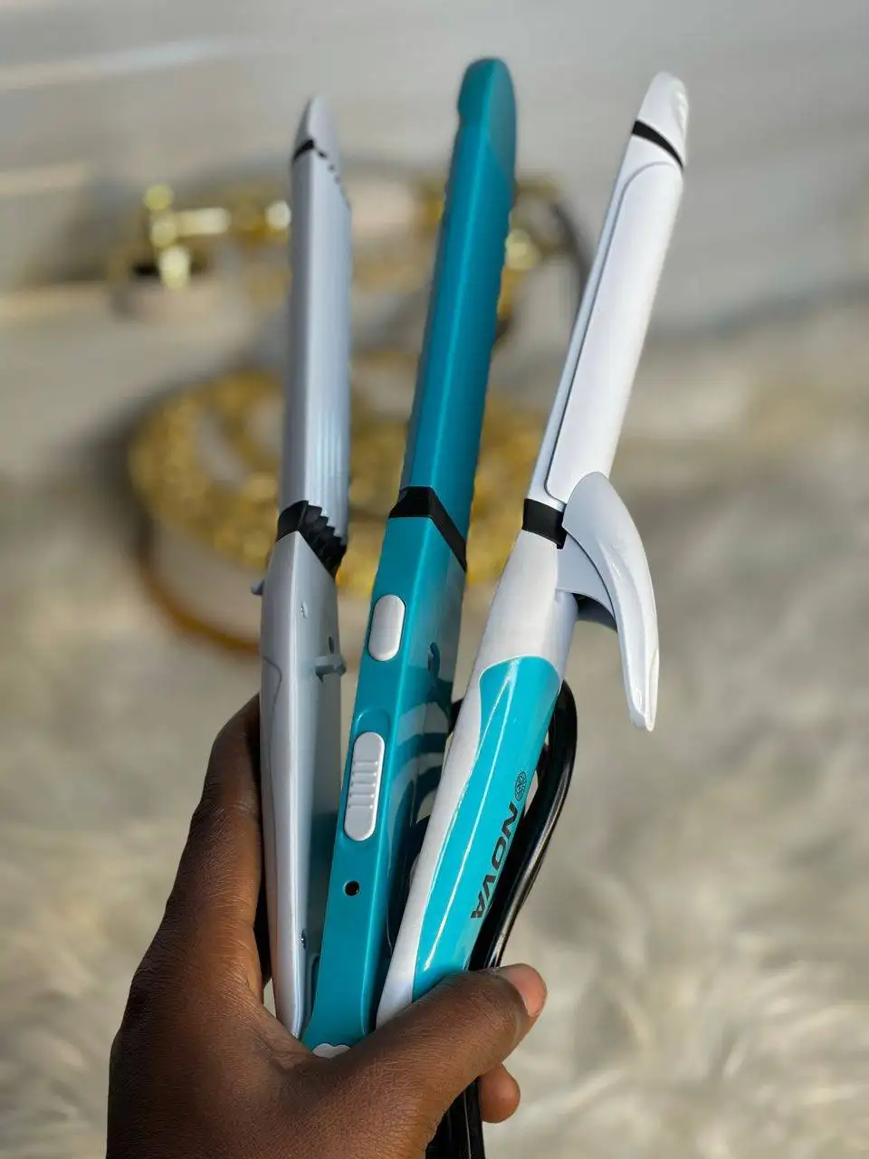 Nova 3 in 1 hotsell hair straightener and curler